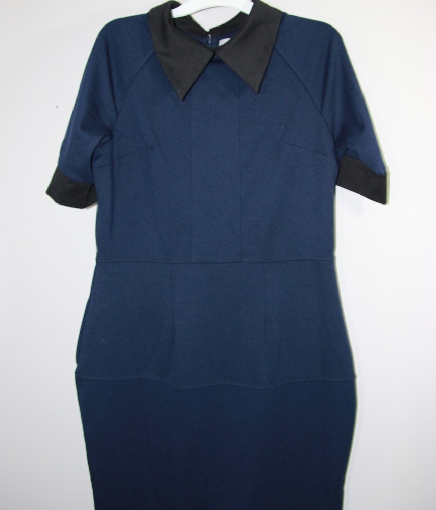 Collared short sleeve dress